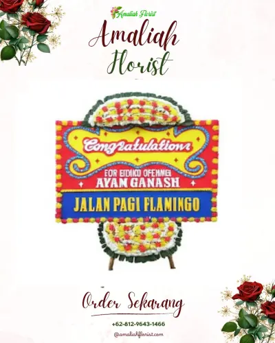Bunga Papan Congratulation di Ped